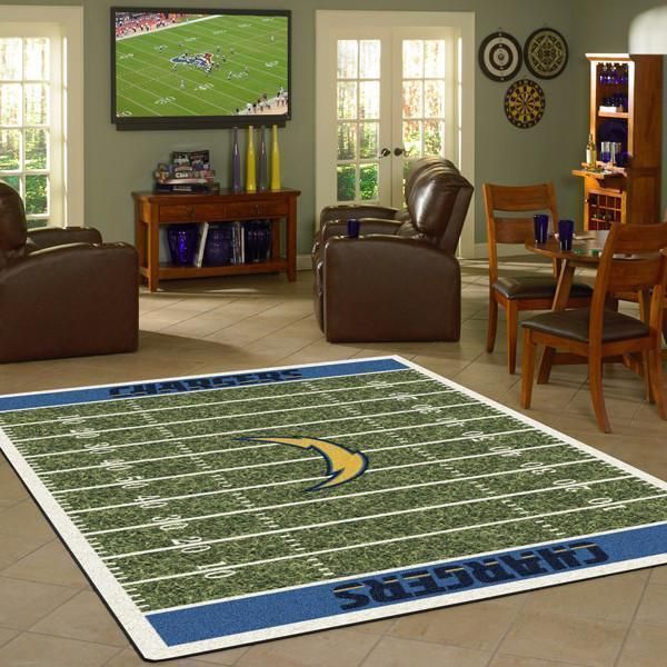 Amazon Los Angeles Chargers Living Room Area Rug