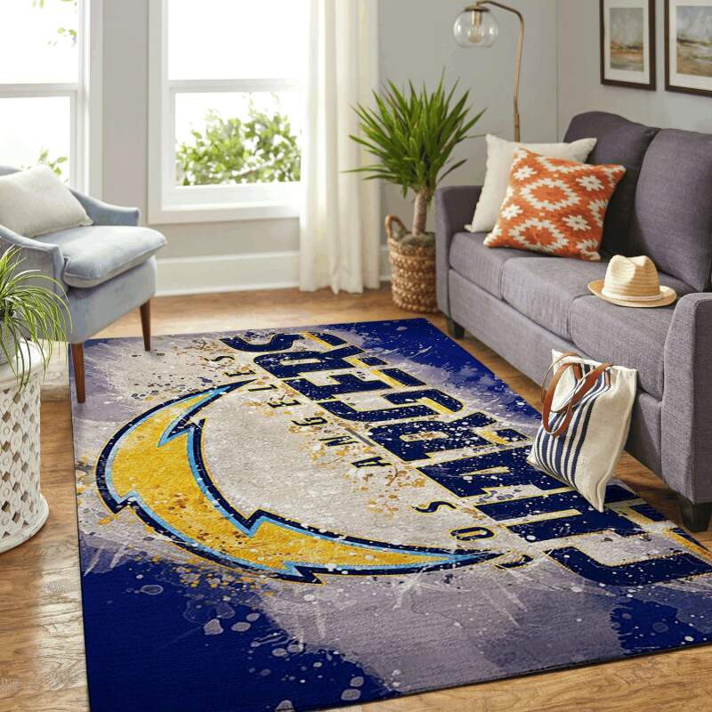 Amazon Los Angeles Chargers Living Room Area Rug