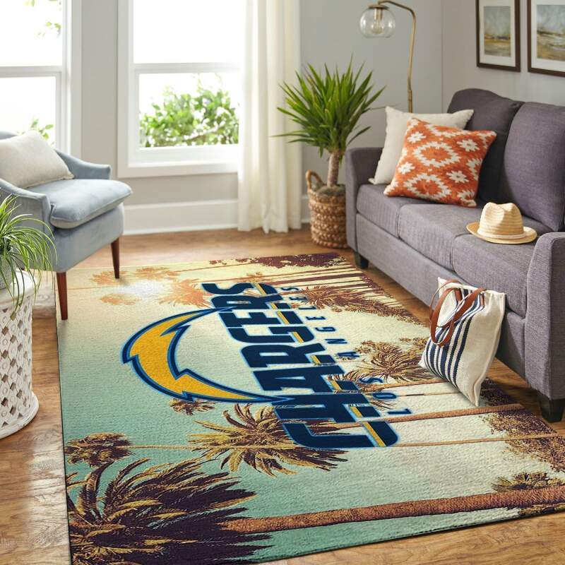 Amazon Los Angeles Chargers Living Room Area Rug