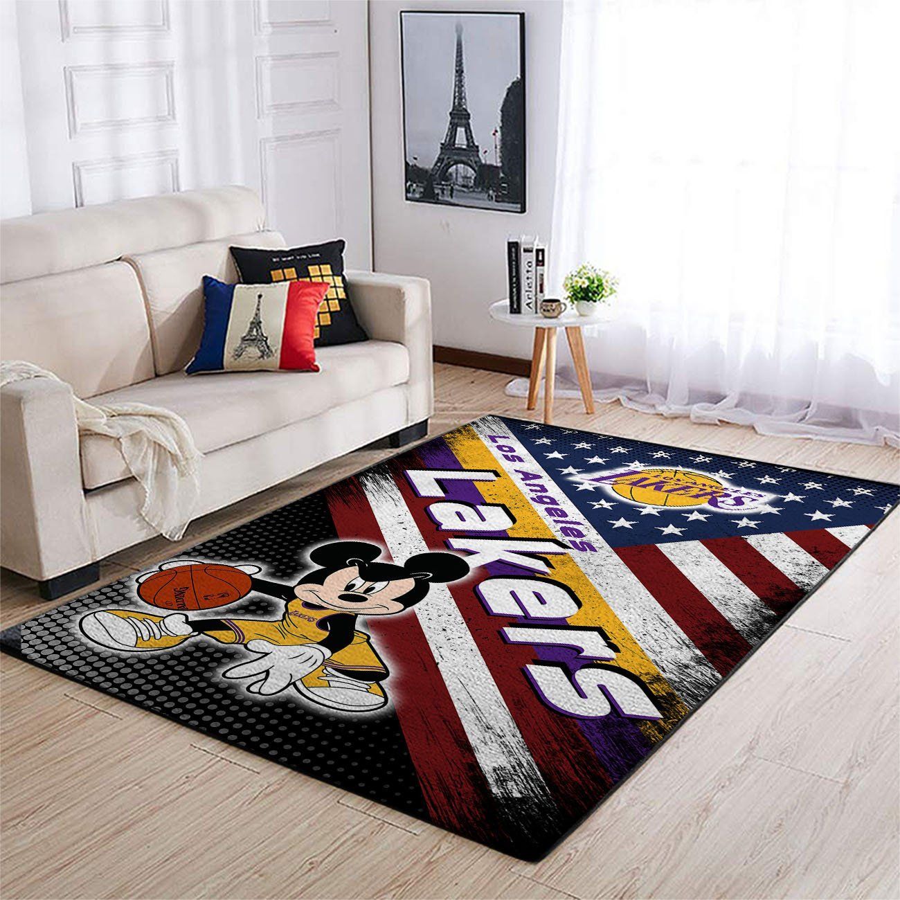 Amazon Los Angeles Lakers Living Room Area Rug