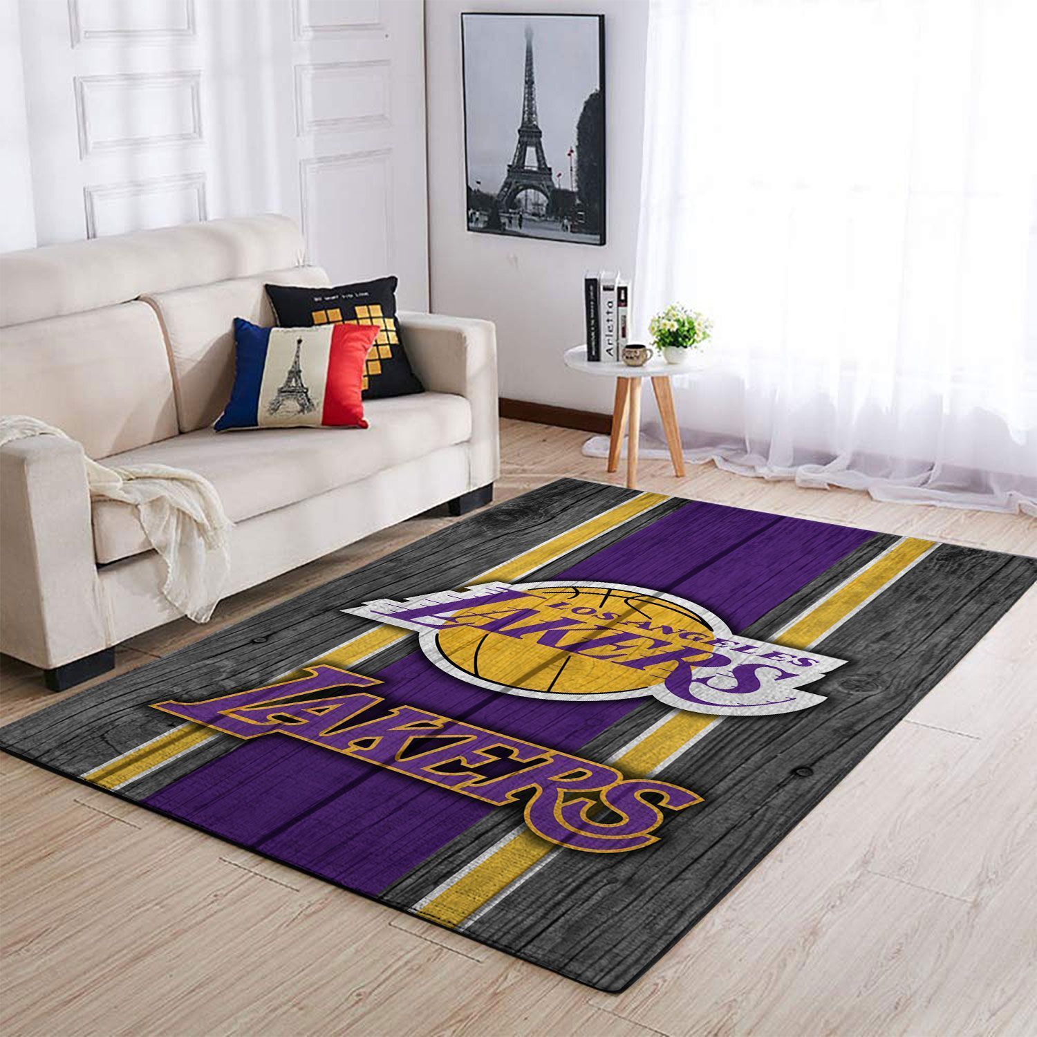 Amazon Los Angeles Lakers Living Room Area Rug