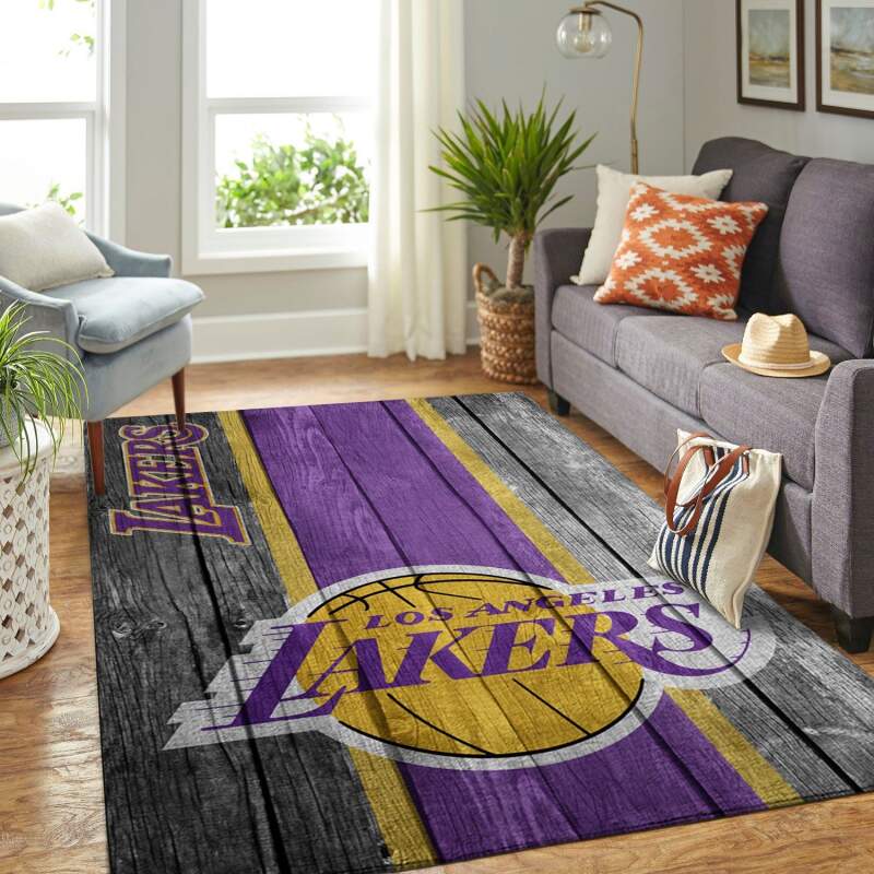 Amazon Los Angeles Lakers Living Room Area Rug
