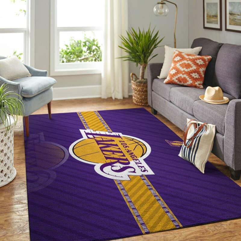 Amazon Los Angeles Lakers Living Room Area Rug