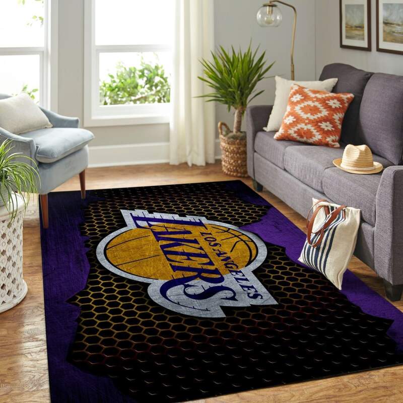 Amazon Los Angeles Lakers Living Room Area Rug