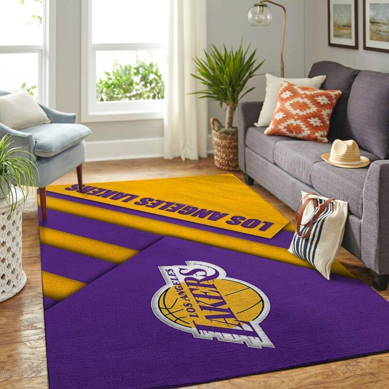 Amazon Los Angeles Lakers Living Room Area Rug