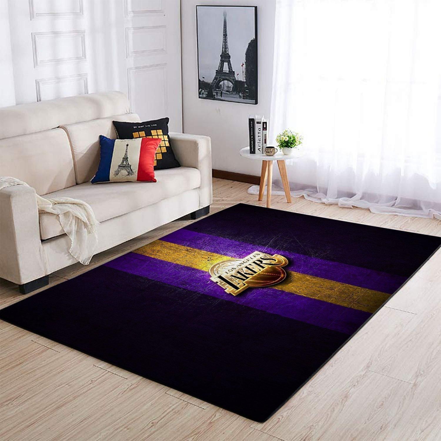 Amazon Los Angeles Lakers Living Room Area Rug