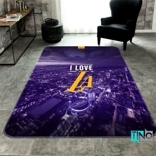 Amazon Los Angeles Lakers Living Room Area Rug