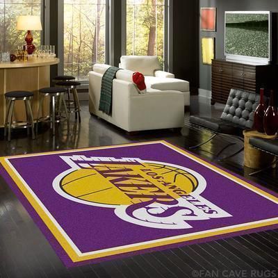 Amazon Los Angeles Lakers Living Room Area Rug