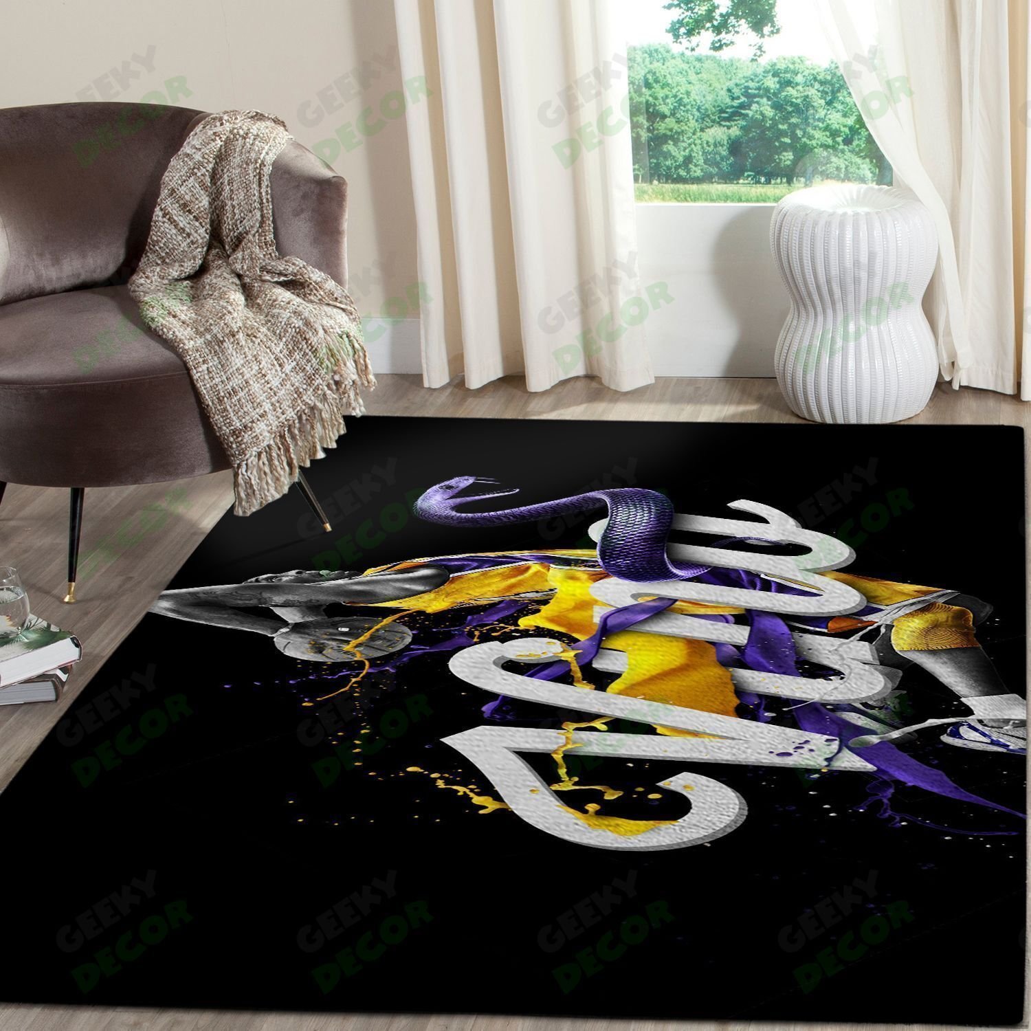 Amazon Los Angeles Lakers Living Room Area Rug