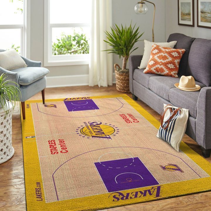 Amazon Los Angeles Lakers Living Room Area Rug