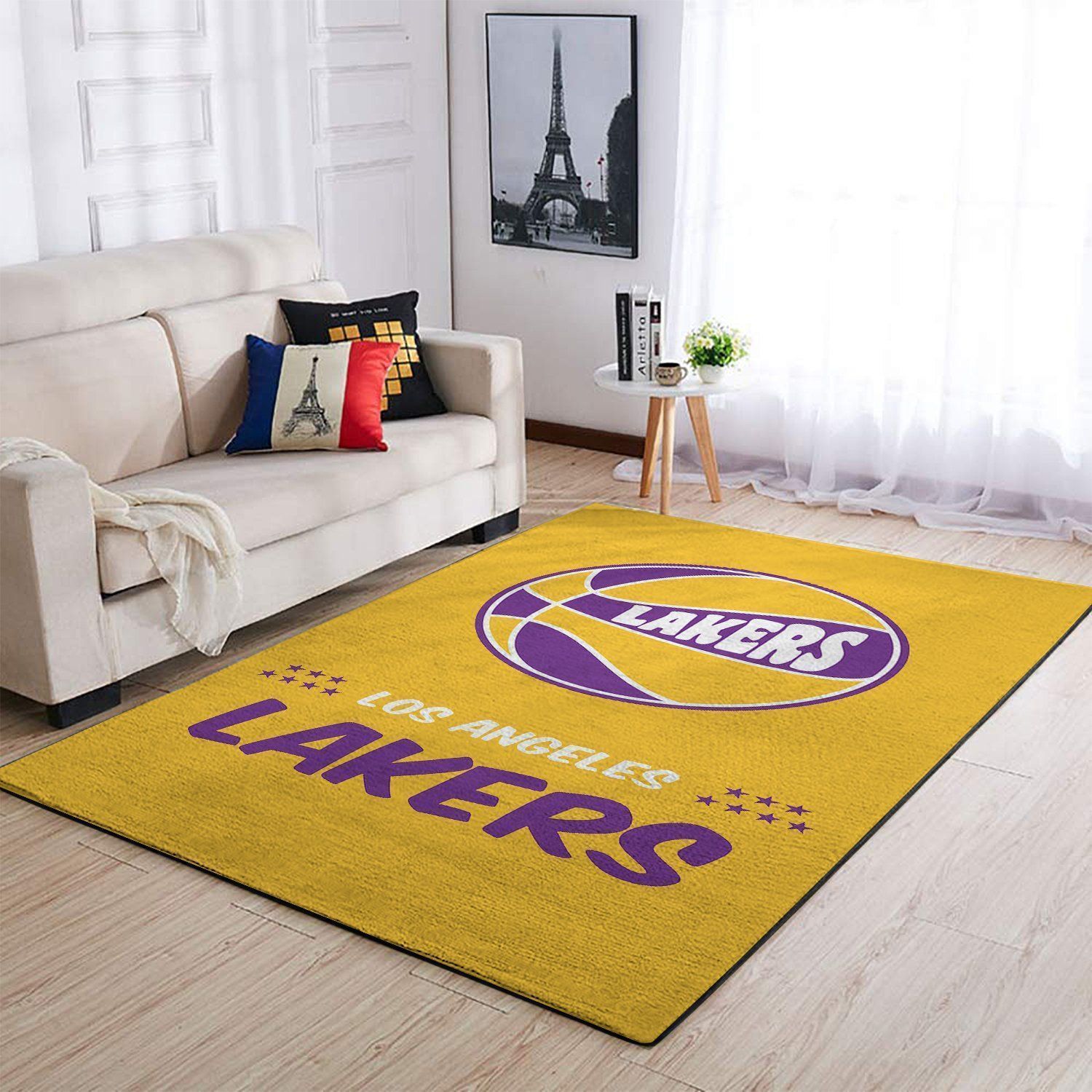 Amazon Los Angeles Lakers Living Room Area Rug