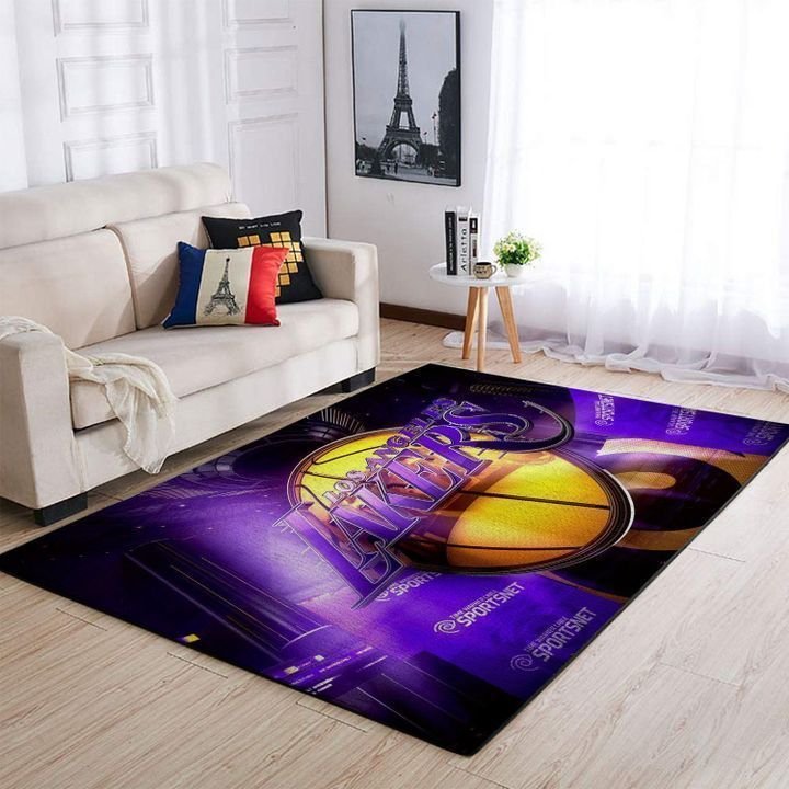 Amazon Los Angeles Lakers Living Room Area Rug