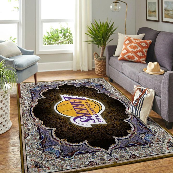 Amazon Los Angeles Lakers Living Room Area Rug