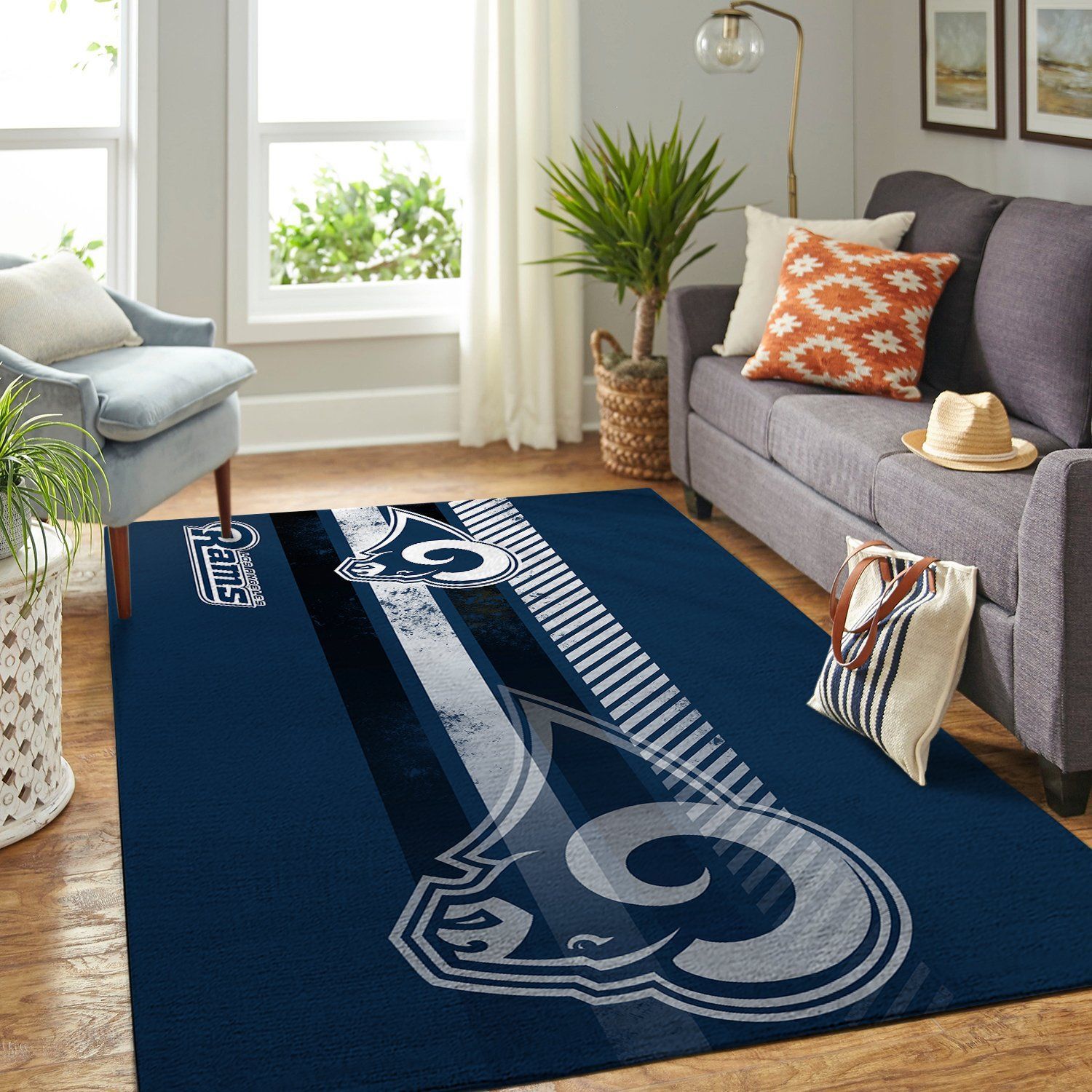 Amazon Los Angeles Rams Living Room Area Rug