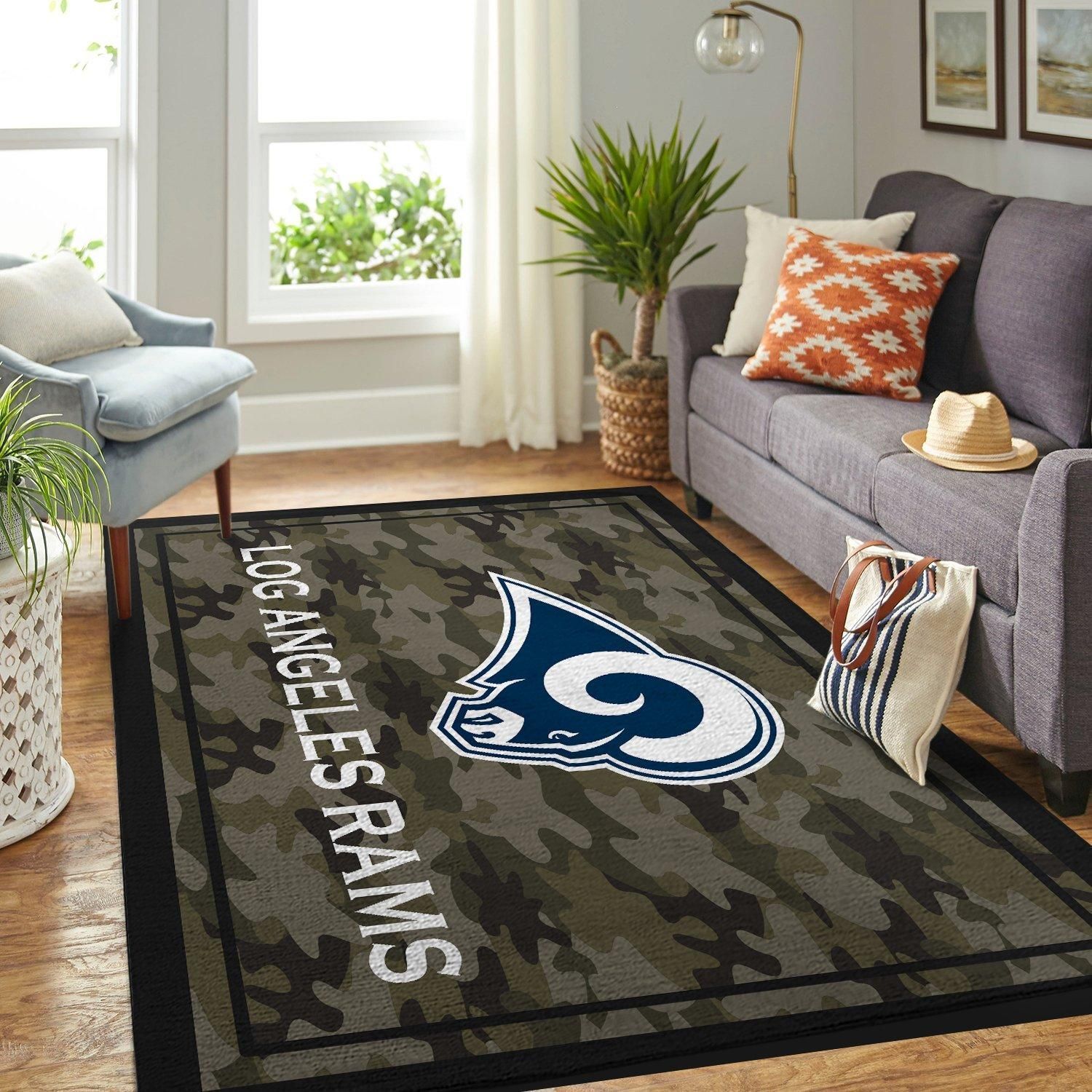 Amazon Los Angeles Rams Living Room Area Rug