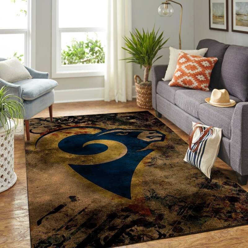 Amazon Los Angeles Rams Living Room Area Rug