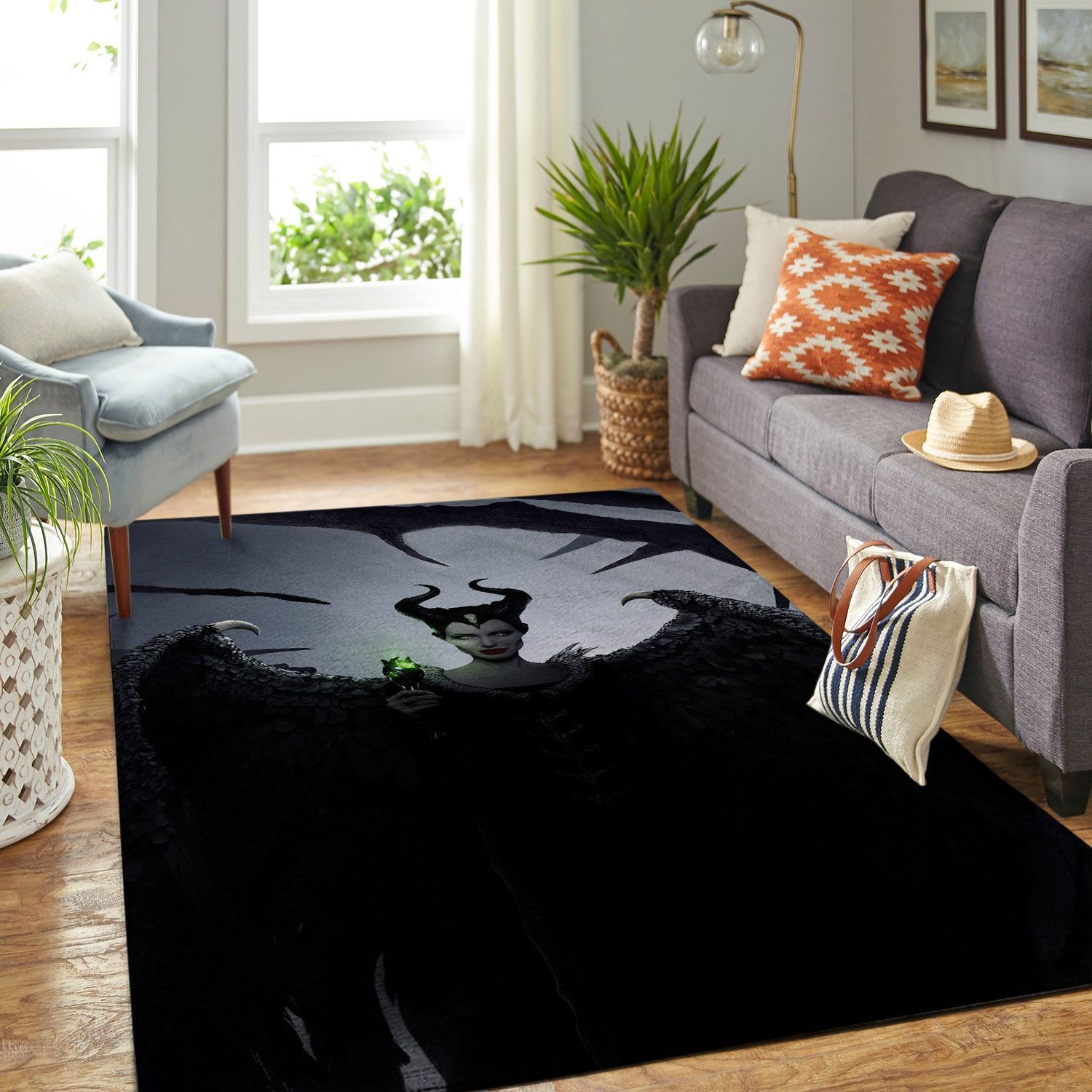 Amazon Maleficent Angela Jolie Living Room Area Rug