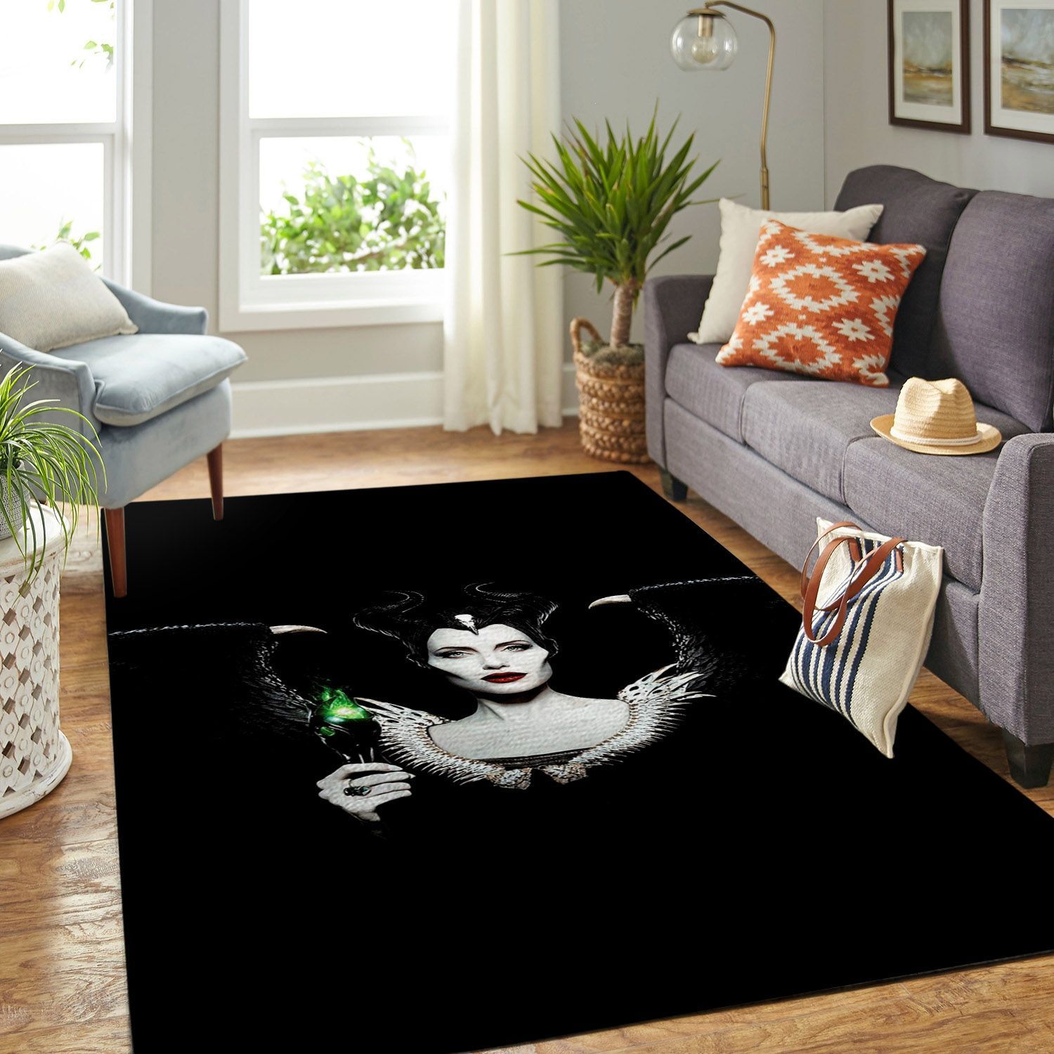 Amazon Maleficent Angela Jolie Living Room Area Rug