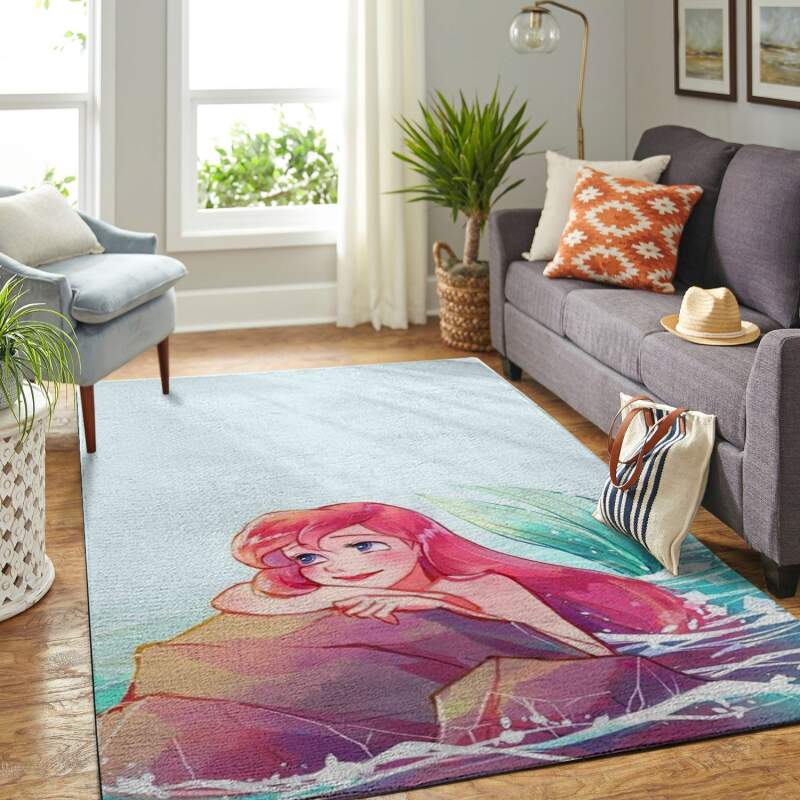 Amazon Mermaid Arial Princess Living Room Area Rug