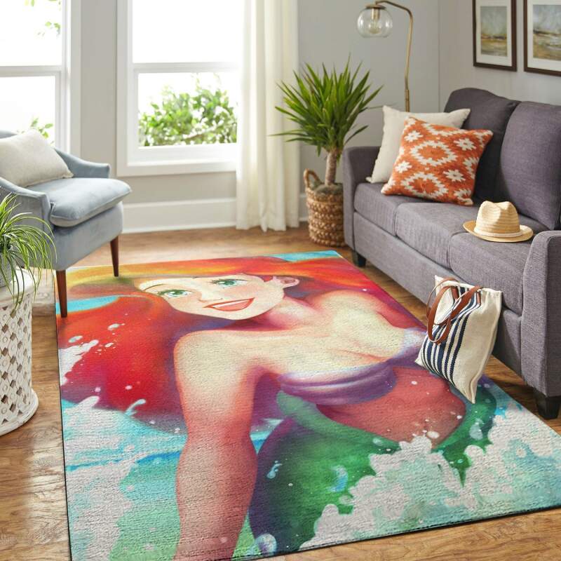 Amazon Mermaid Arial Princess Living Room Area Rug