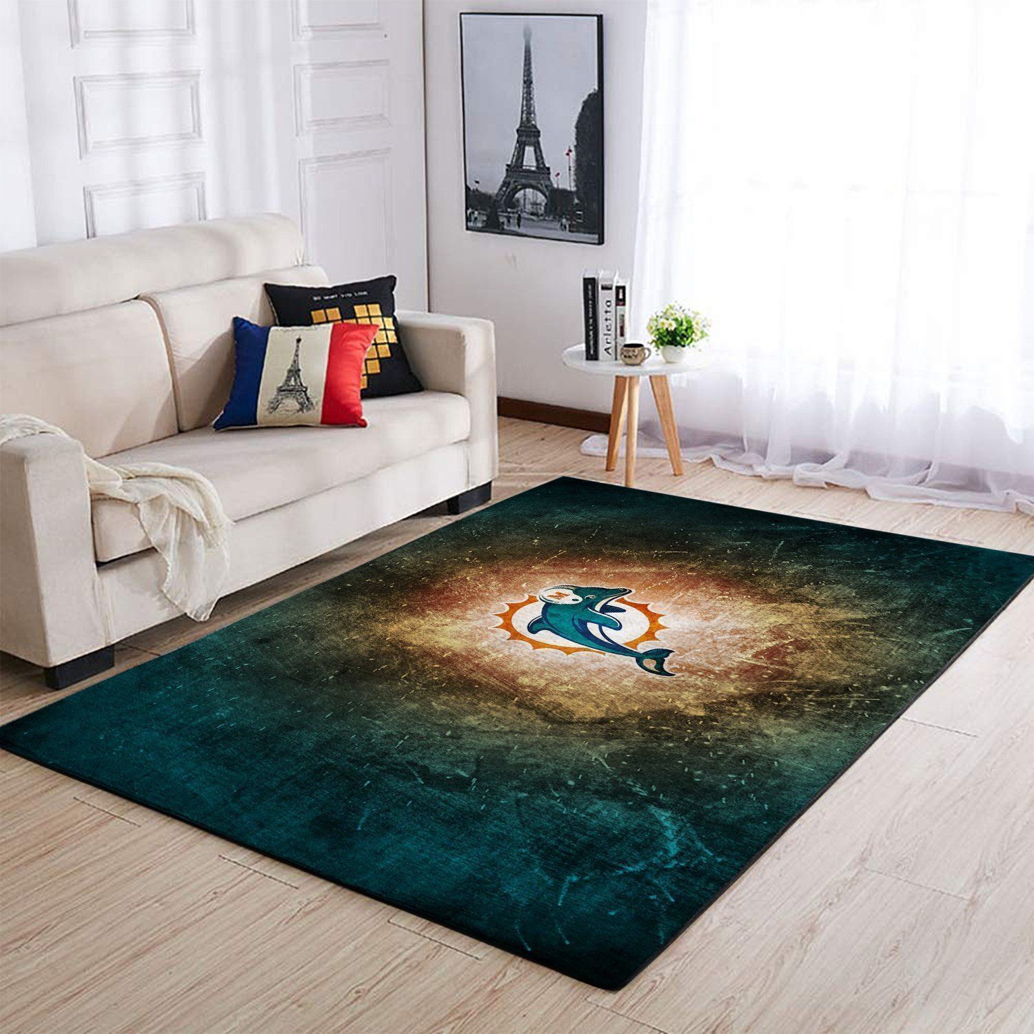 Amazon Miami Dolphins Living Room Area Rug