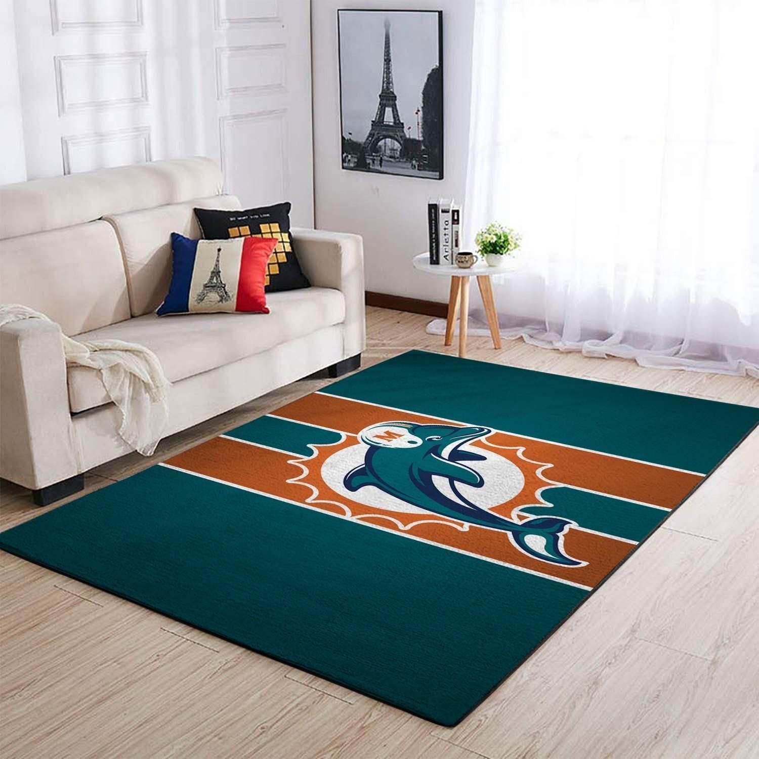 Amazon Miami Dolphins Living Room Area Rug