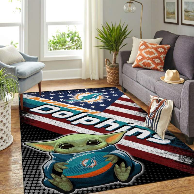 Amazon Miami Dolphins Living Room Area Rug