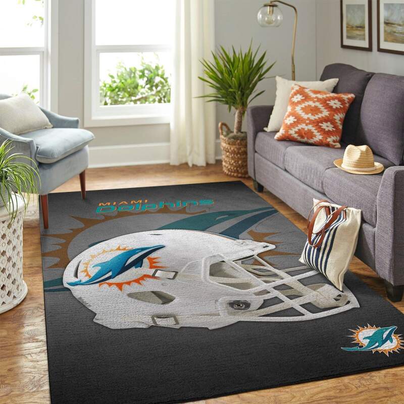 Amazon Miami Dolphins Living Room Area Rug