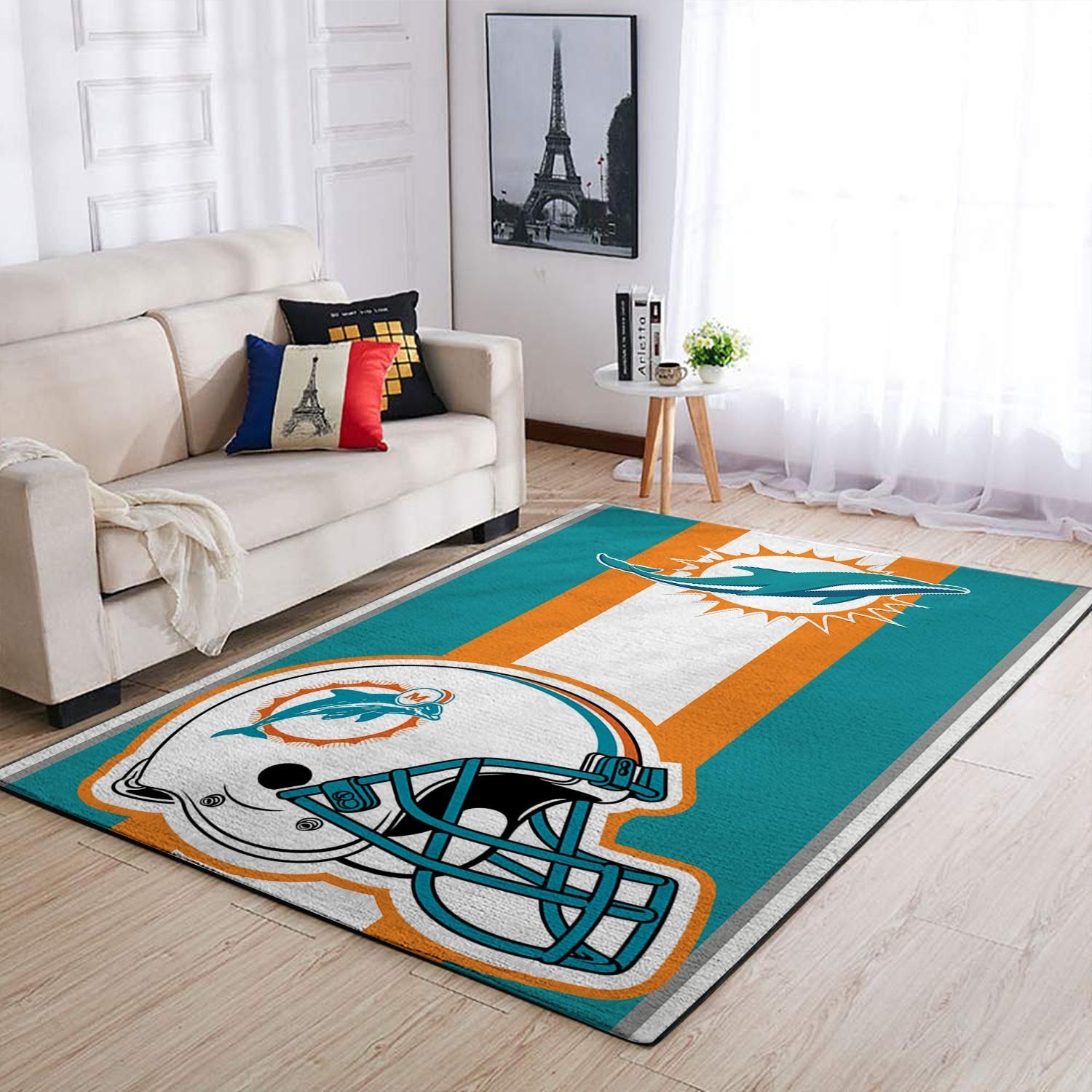 Amazon Miami Dolphins Living Room Area Rug