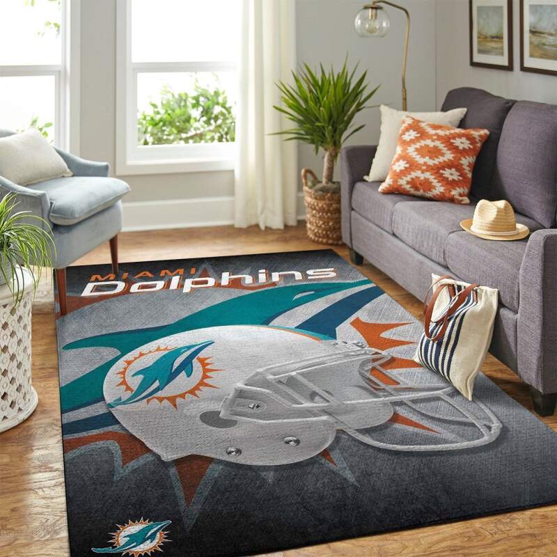 Amazon Miami Dolphins Living Room Area Rug