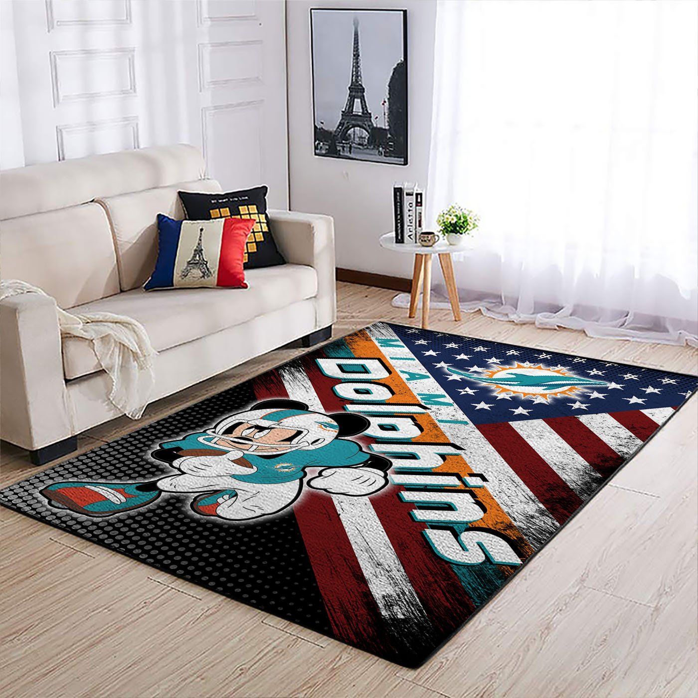 Amazon Miami Dolphins Living Room Area Rug