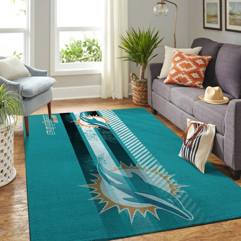 Amazon Miami Dolphins Living Room Area Rug