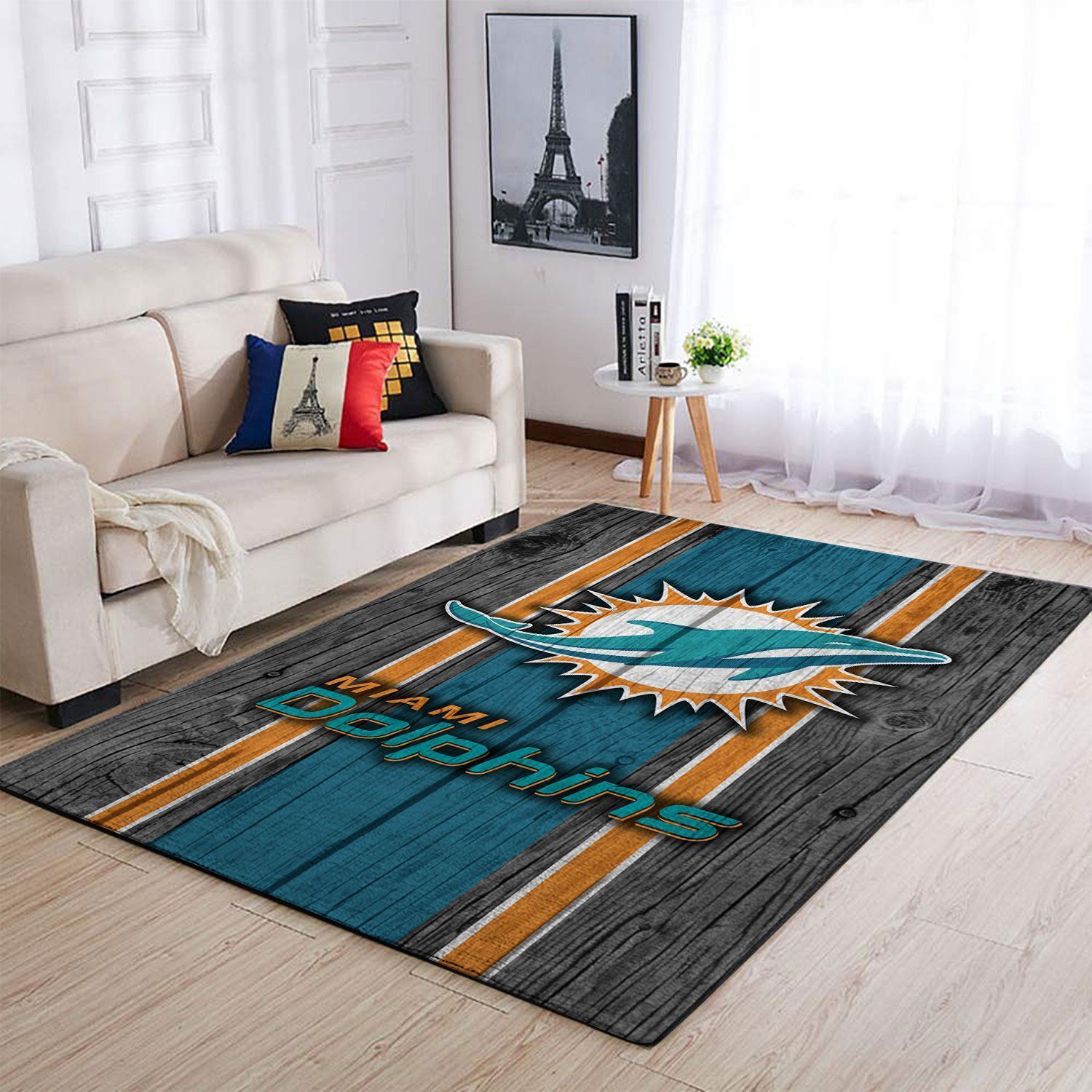 Amazon Miami Dolphins Living Room Area Rug