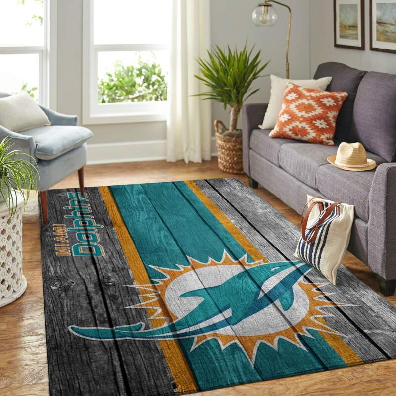 Amazon Miami Dolphins Living Room Area Rug