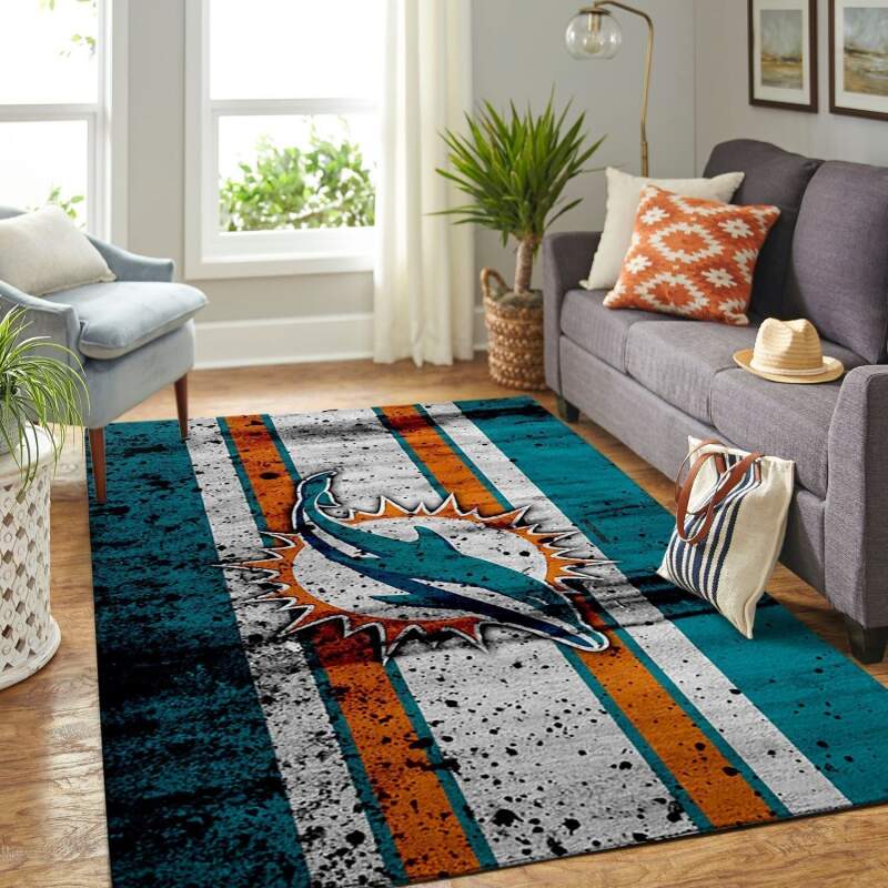 Amazon Miami Dolphins Living Room Area Rug