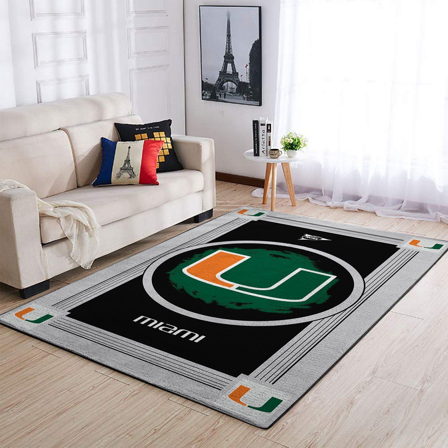 Amazon Miami Hurricanes Living Room Area Rug