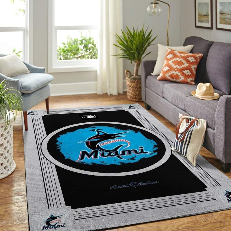 Amazon Miami Marlins Living Room Area Rug
