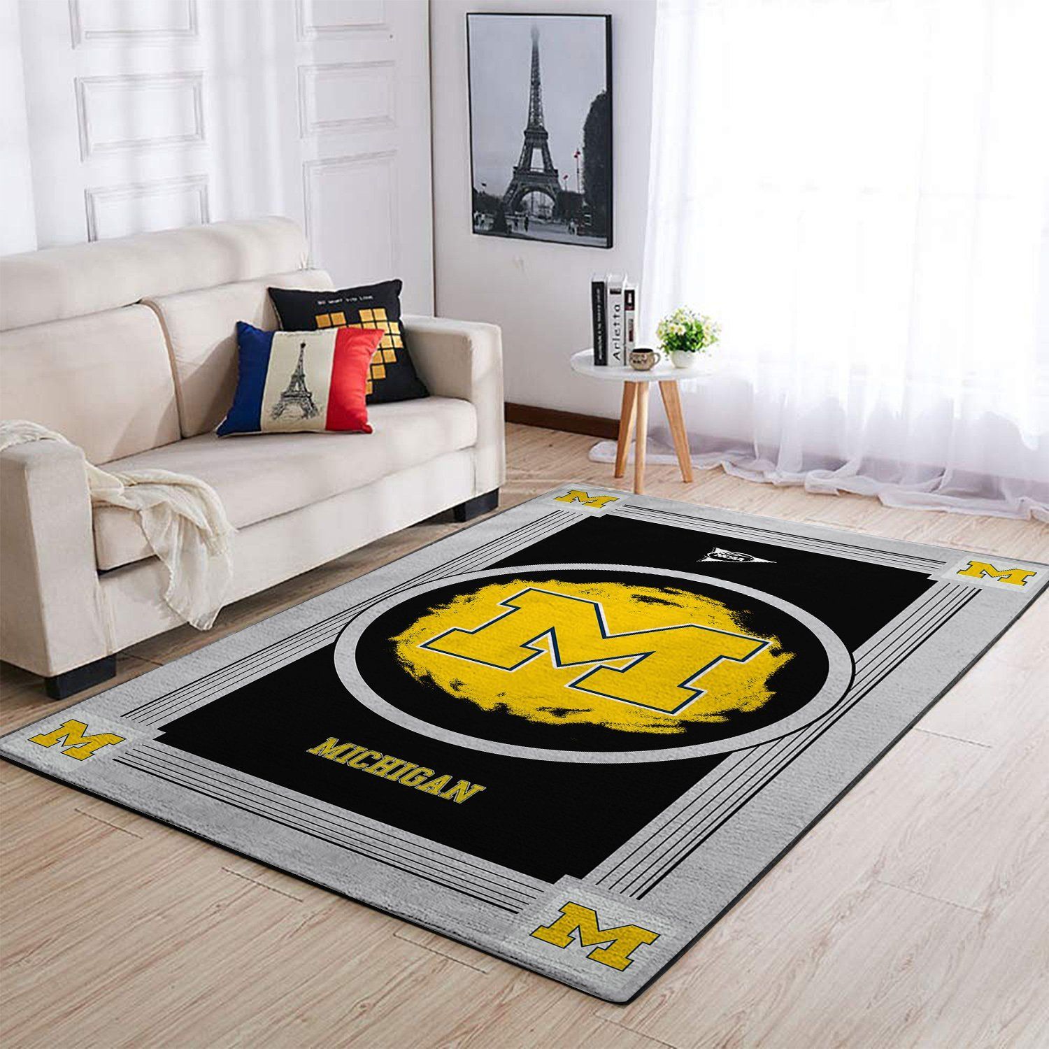Amazon Michigan Wolverines Living Room Area Rug