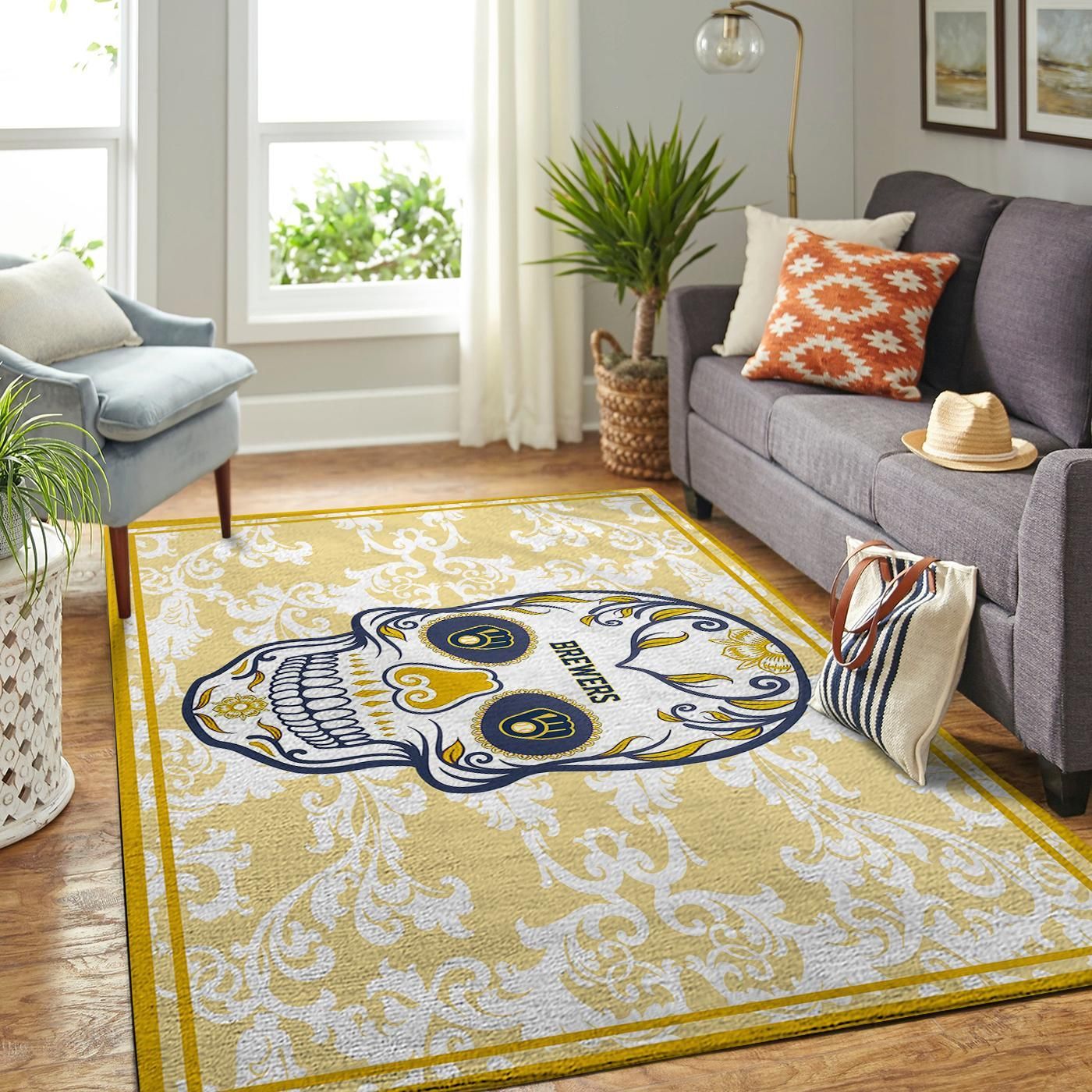 Amazon Milwaukee Brewers Living Room Area Rug