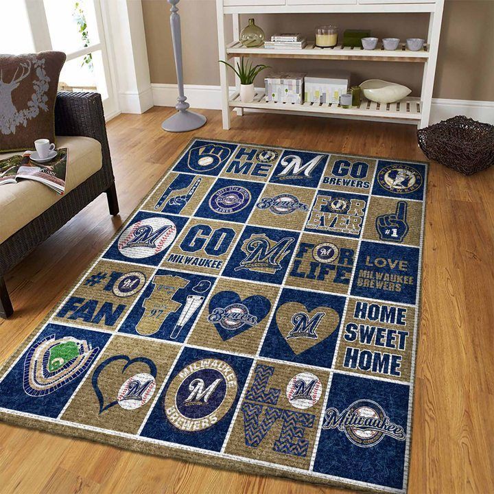 Amazon Milwaukee Brewers Living Room Area Rug