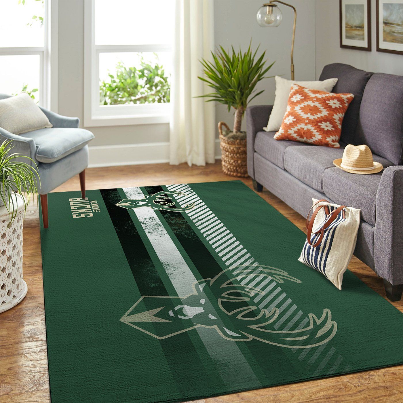 Amazon Milwaukee Bucks Living Room Area Rug