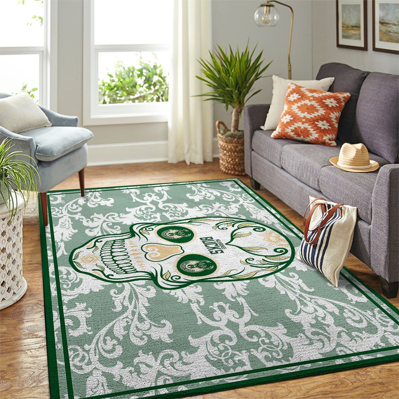 Amazon Milwaukee Bucks Living Room Area Rug