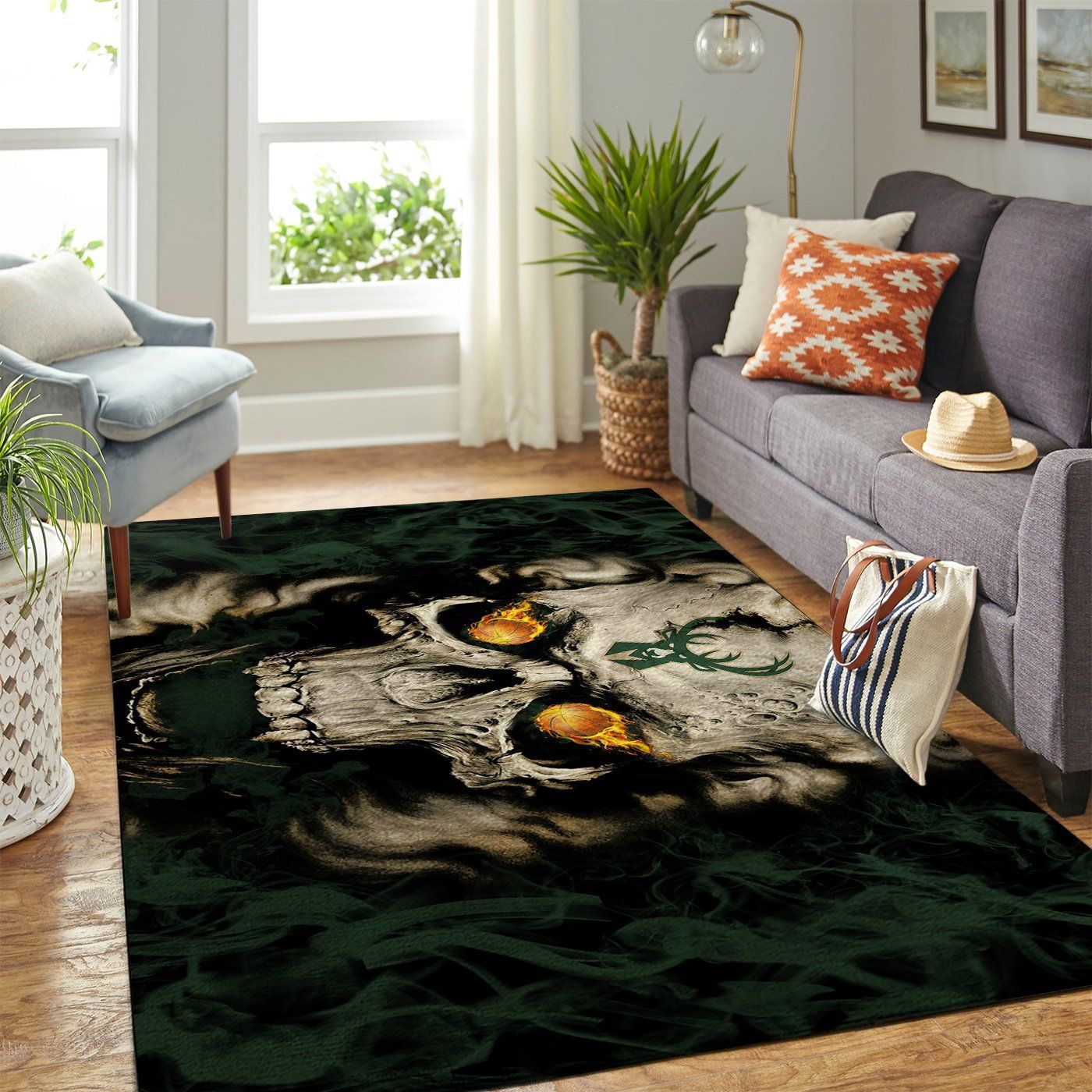Amazon Milwaukee Bucks Living Room Area Rug