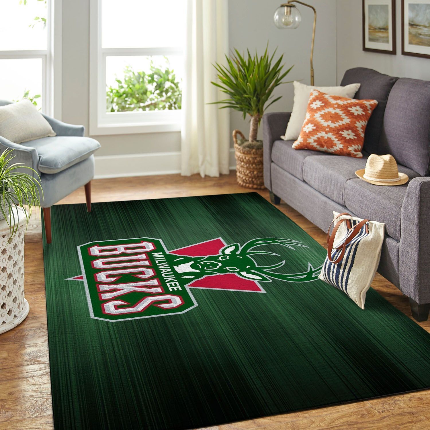 Amazon Milwaukee Bucks Living Room Area Rug