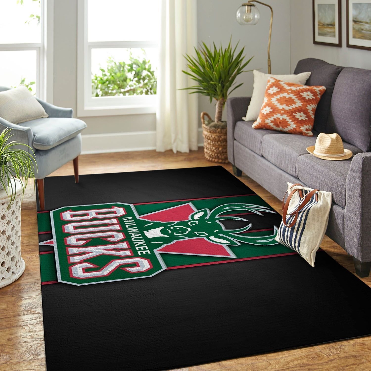 Amazon Milwaukee Bucks Living Room Area Rug