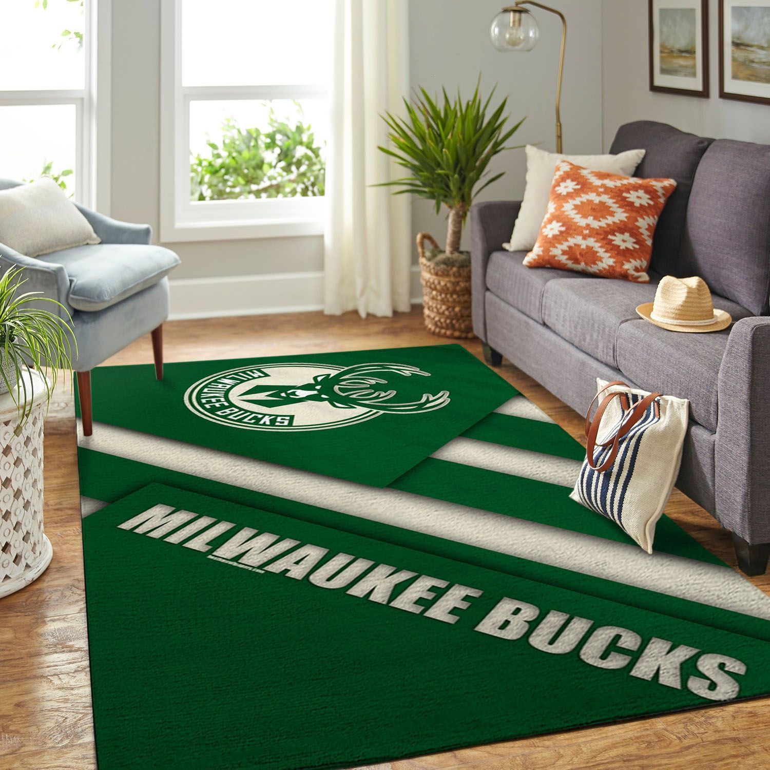 Amazon Milwaukee Bucks Living Room Area Rug
