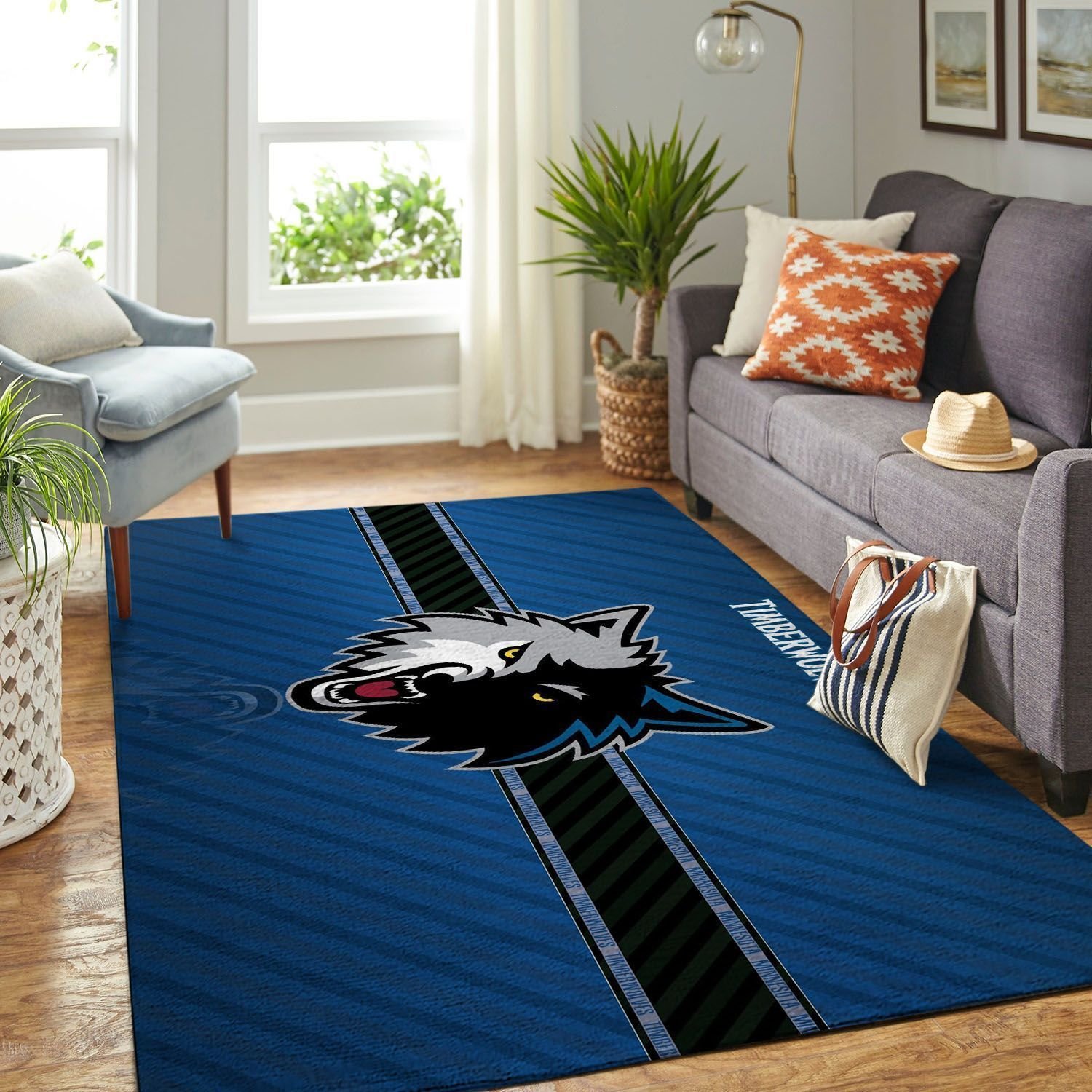 Amazon Minnesota Timberwolves Living Room Area Rug