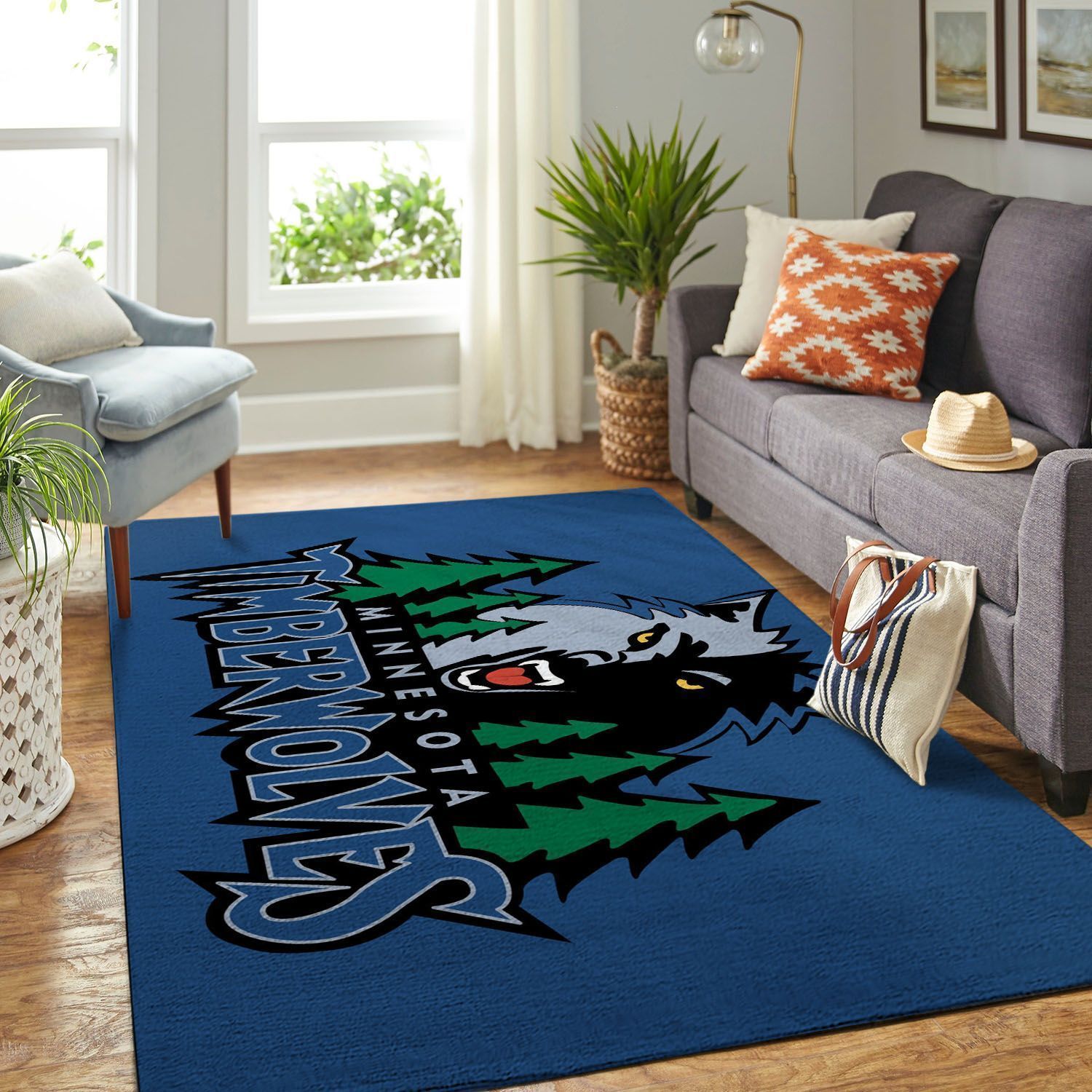 Amazon Minnesota Timberwolves Living Room Area Rug
