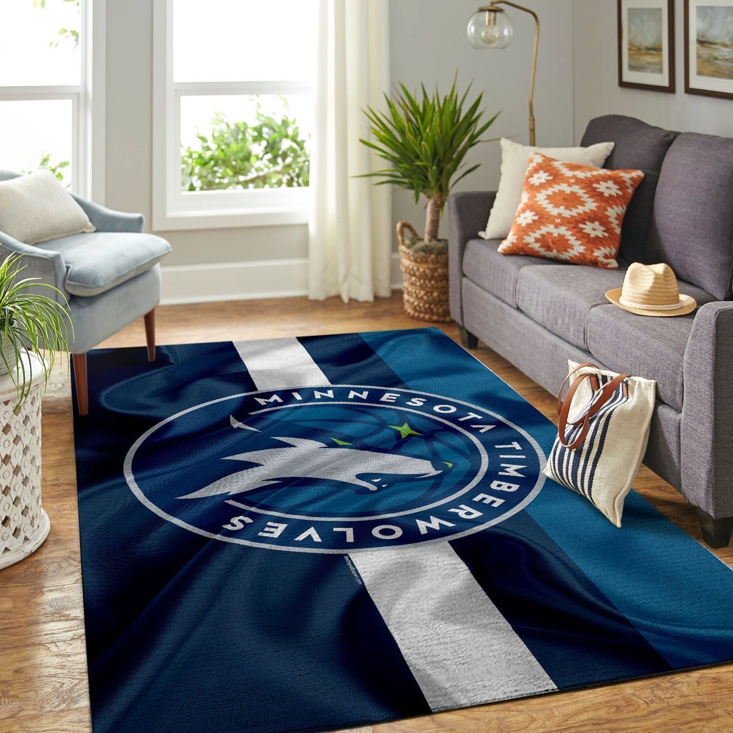 Amazon Minnesota Timberwolves Living Room Area Rug