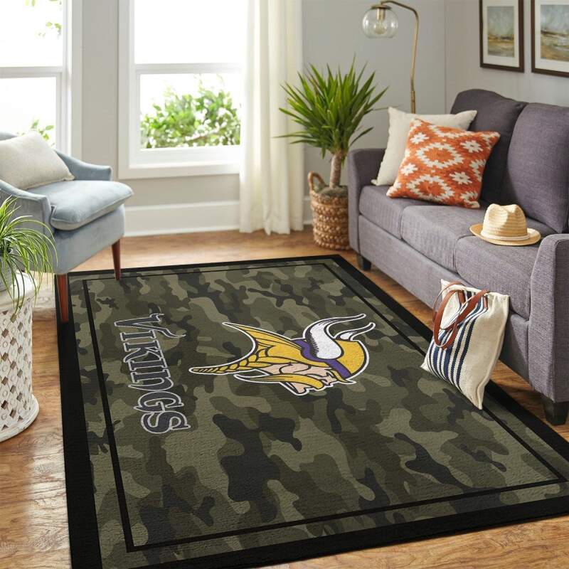 Amazon Minnesota Vikings Living Room Area Rug